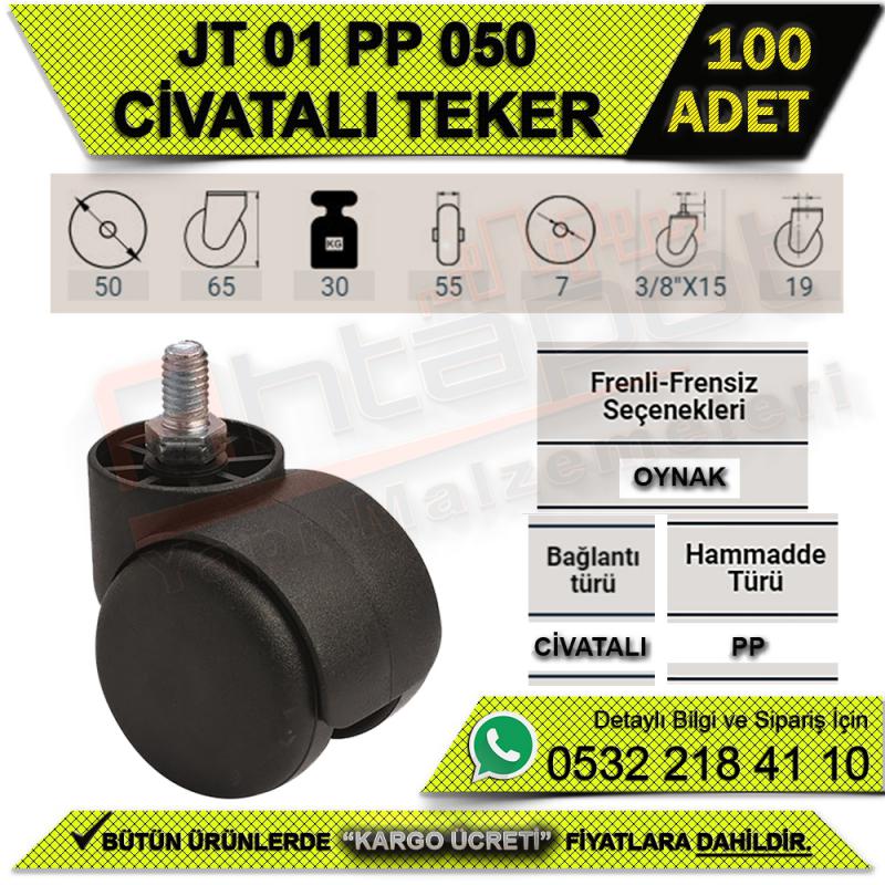 JT 01 PP 050 CİVATALI TEKER (100 ADET)